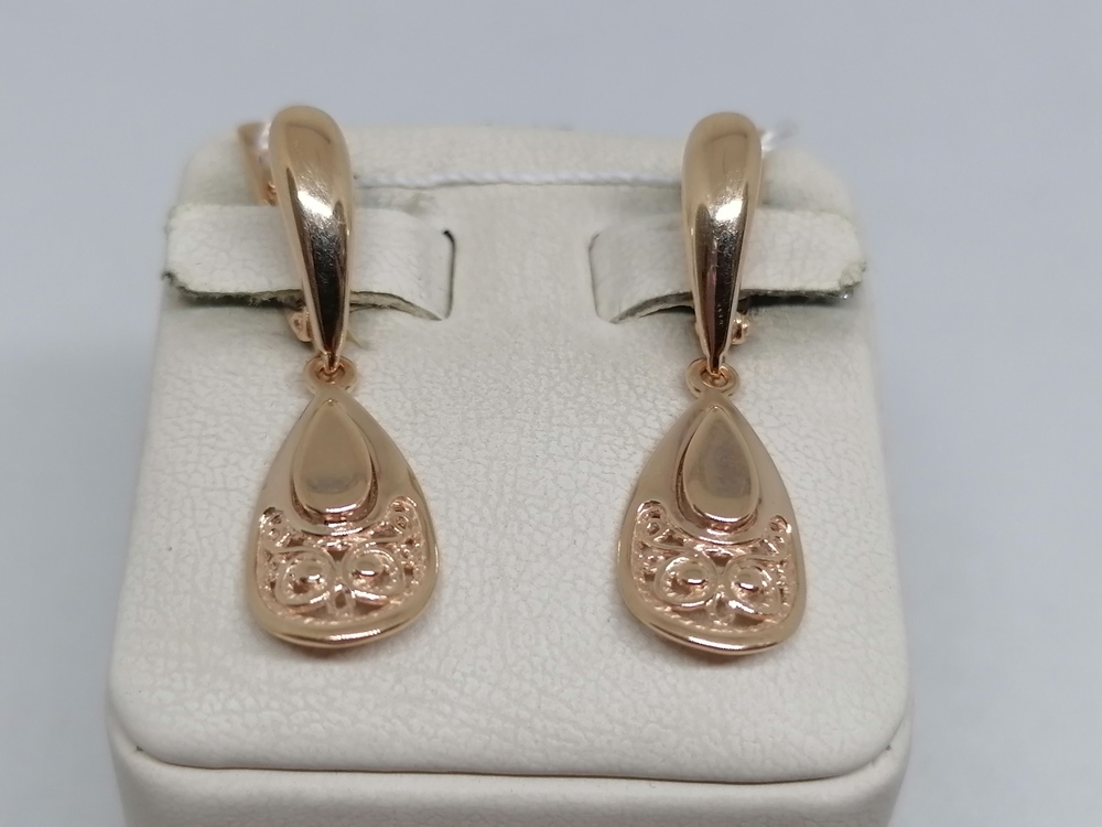 СЕРЬГИ БЕЗ КАМНЯ (Au 585)