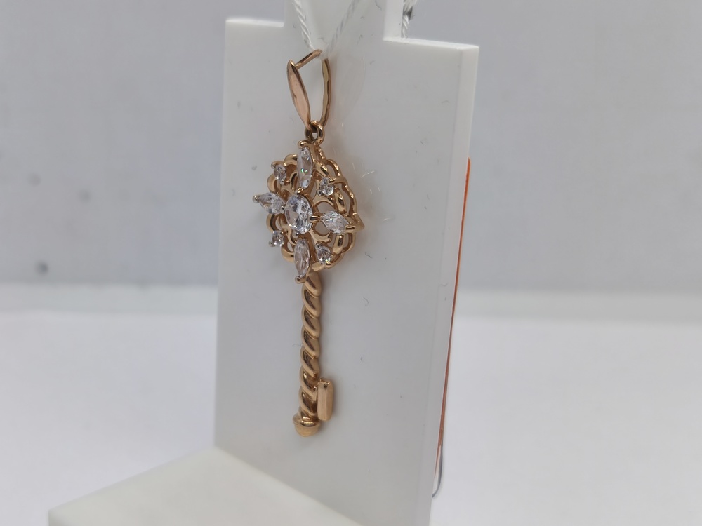 ПОДКМИ585 ПОДВЕСКА С КАМНЯМИ (Au 585)