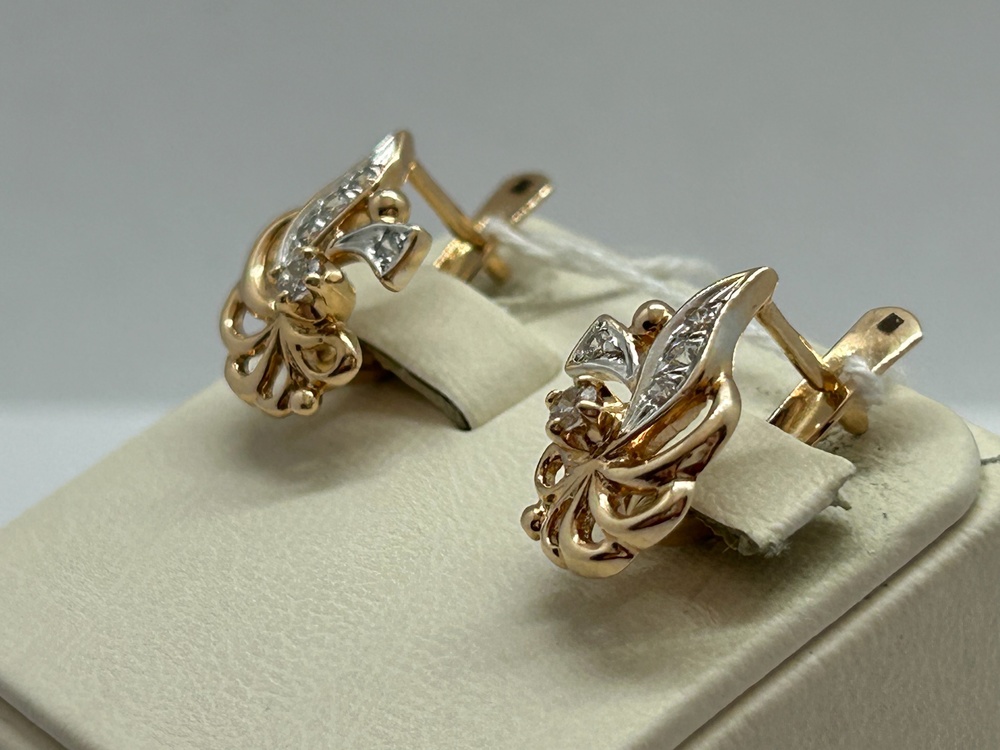 СЕРЬГИ С КАМНЯМИ (Au 585)