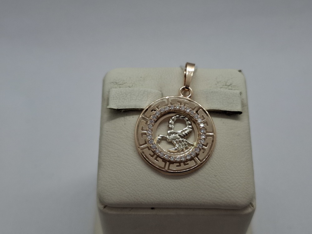 ПОДВЕСКА ЗНАК ЗОДИАКА СКОРПИОН (Au 585)