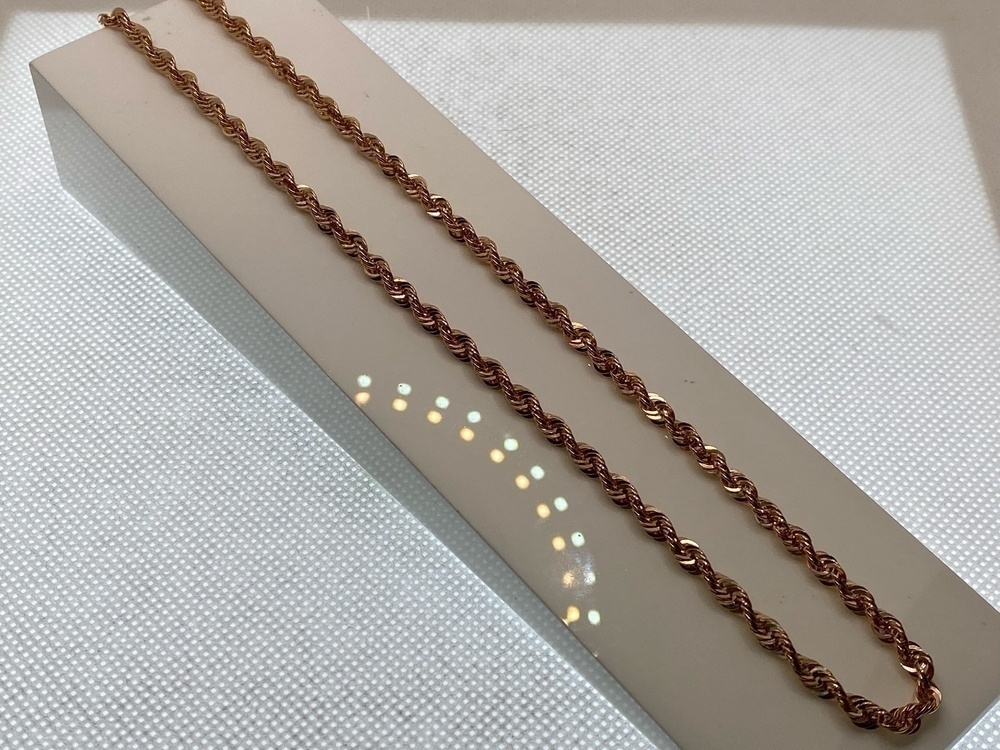 ЦЕПЬ ПУСТОТЕЛАЯ Веревка (Au 585)