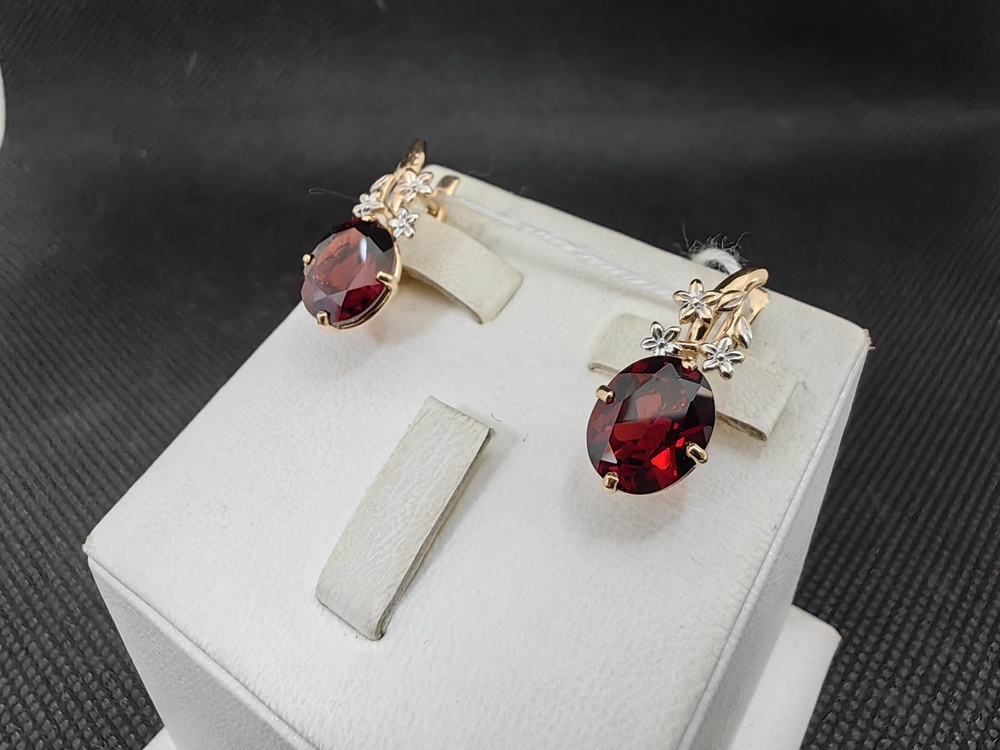 СЕРЬГИ С КАМНЕМ (Au 585)