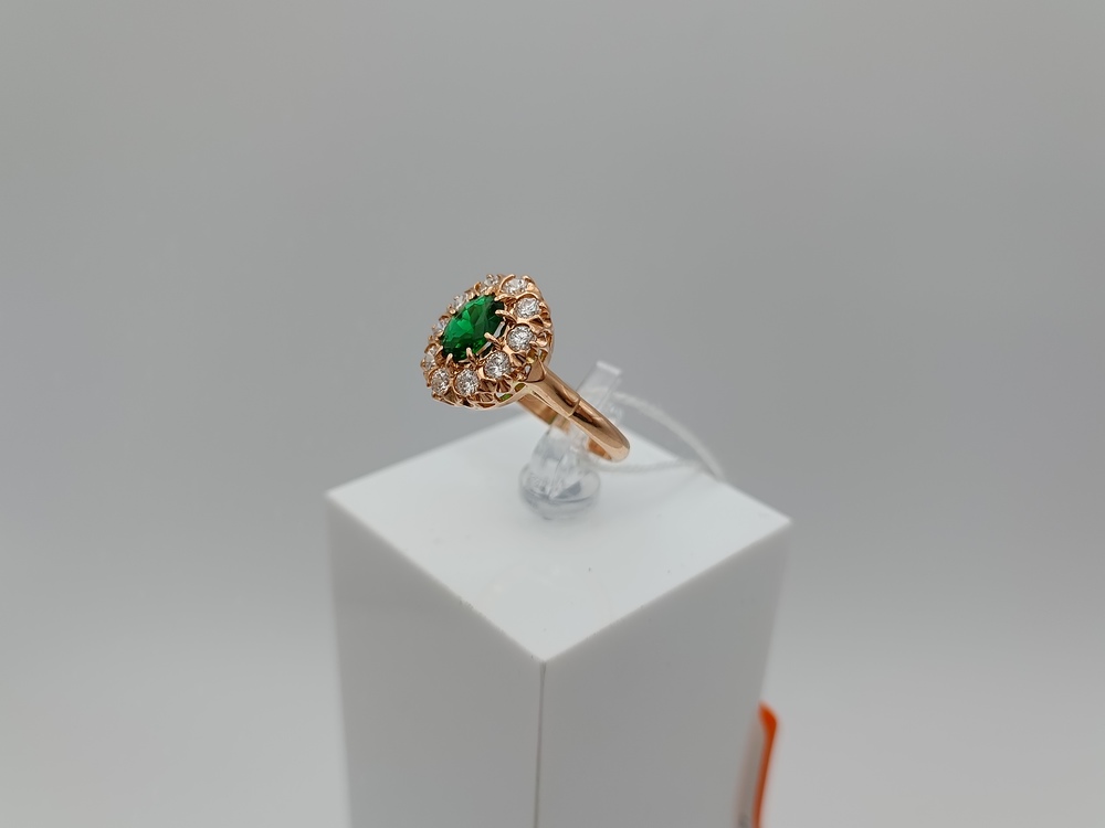 КОЛКМИ585 КОЛЬЦО С КАМНЯМИ (Au 585)