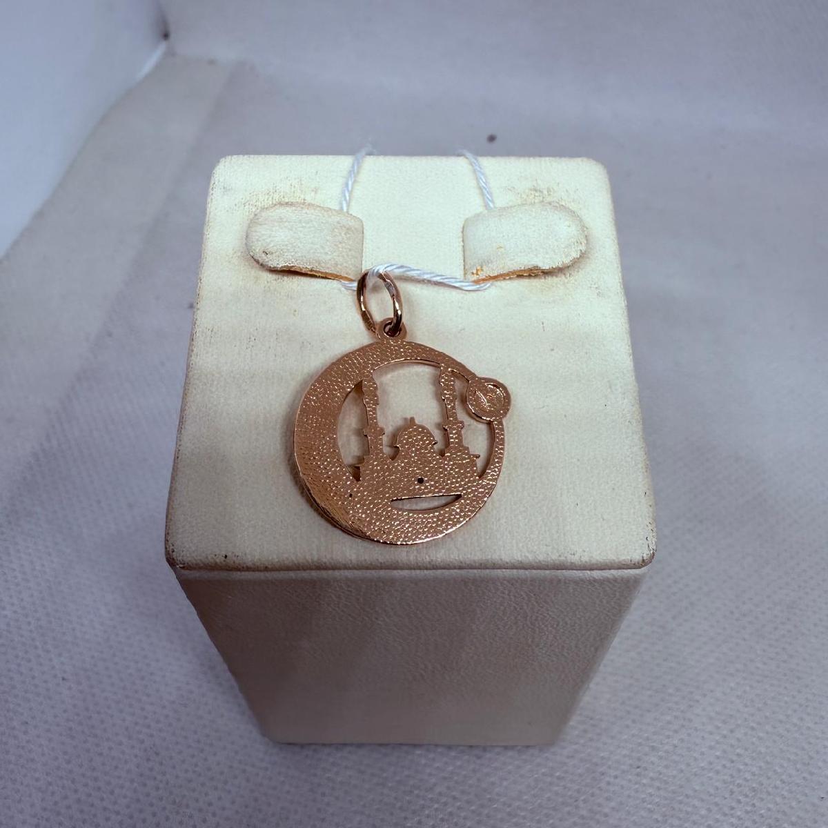 ПОДВЕСКА МЕЧЕТЬ С КАМНЯМИ (Au 585)