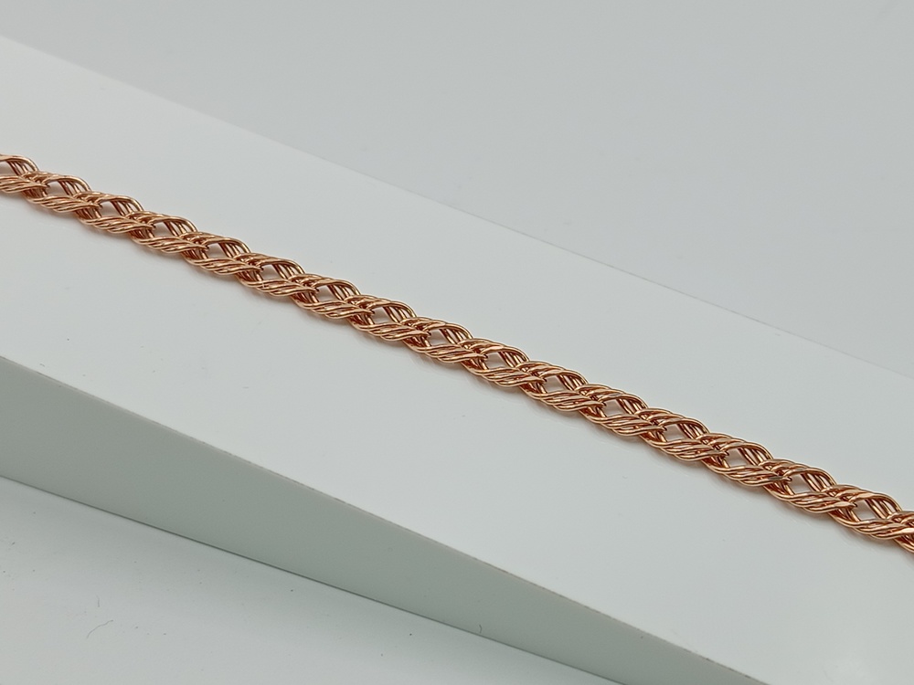 БРАСЛЕТ ПОЛНОВЕСНЫЙ Ромб тройной (Au 585)