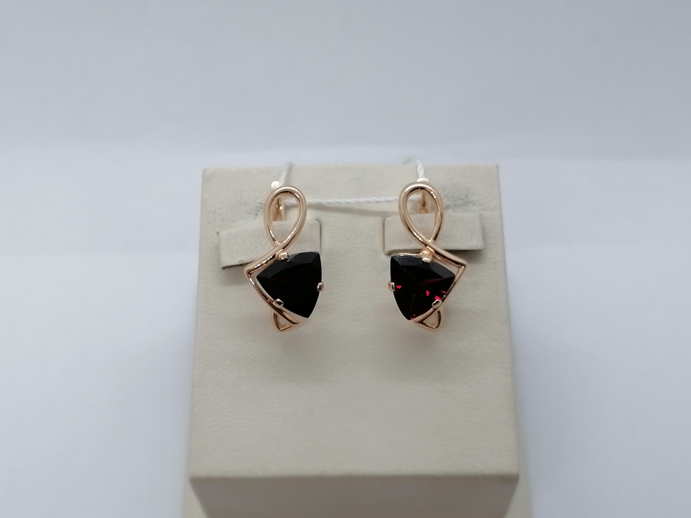 СЕРЬГИ С КАМНЕМ (Au 585)