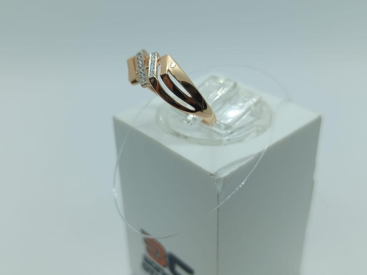 КОЛЬЦО С КАМНЯМИ (Au 585)