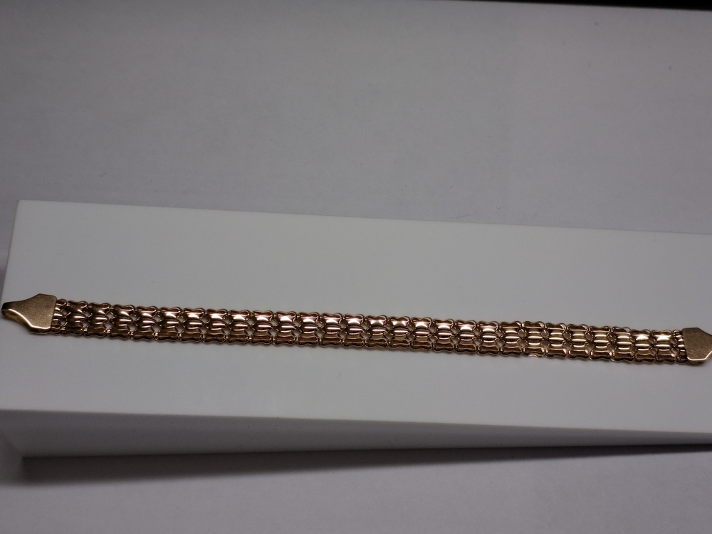 БРАСЛЕТ ПОЛНОВЕСНЫЙ Штамповка Au 585