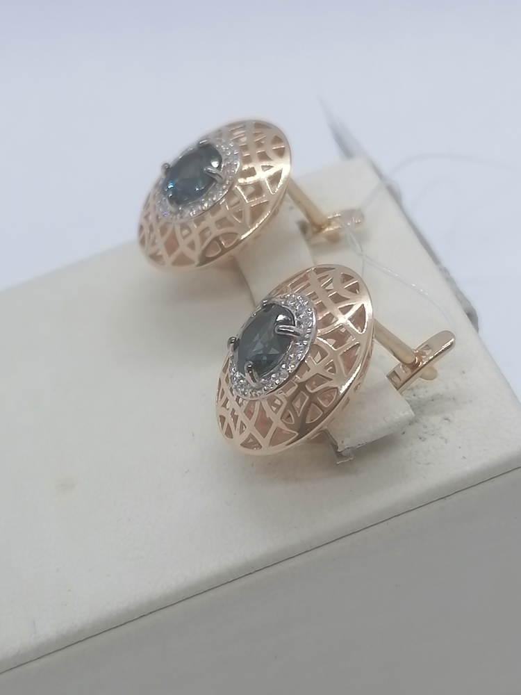 02-52-0359-09 СЕРЬГИ С КАМНЯМИ (Au 585)