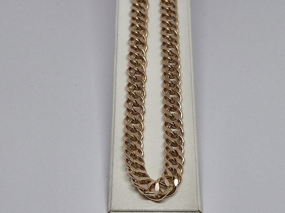 ЦЕПЬ ПУСТОТЕЛАЯ Ромб двойной (Au 585)