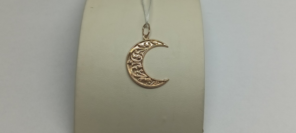 ПОДВЕСКА ПОЛУМЕСЯЦ БЕЗ КАМНЯ (Au 585)