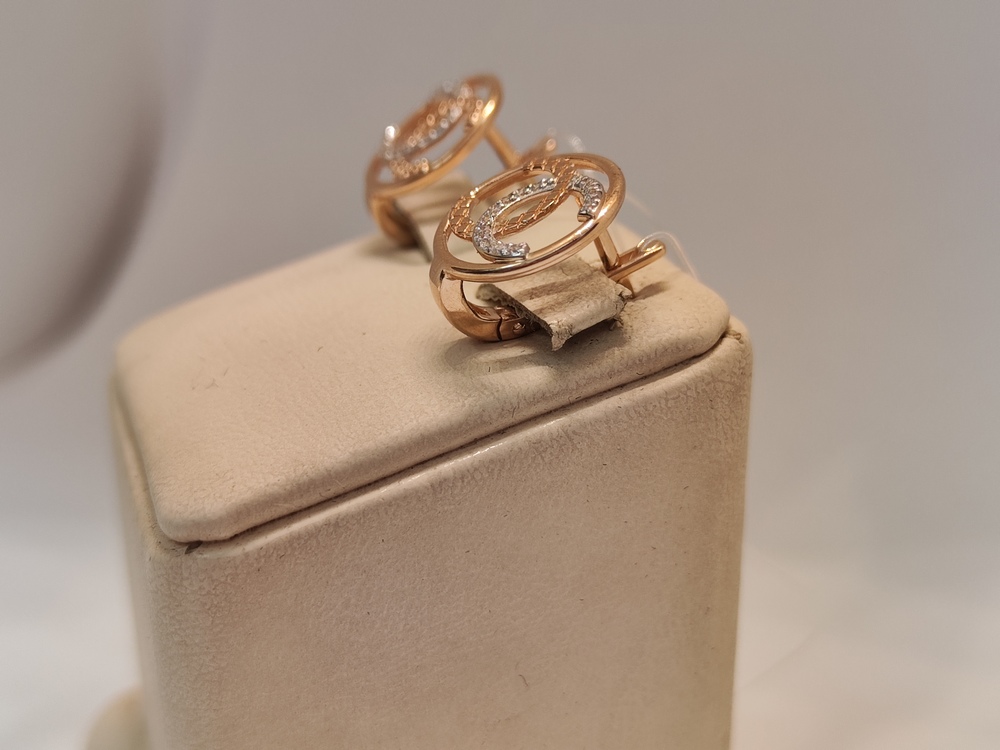 СЕРЬГИ С КАМНЯМИ (Au 585)