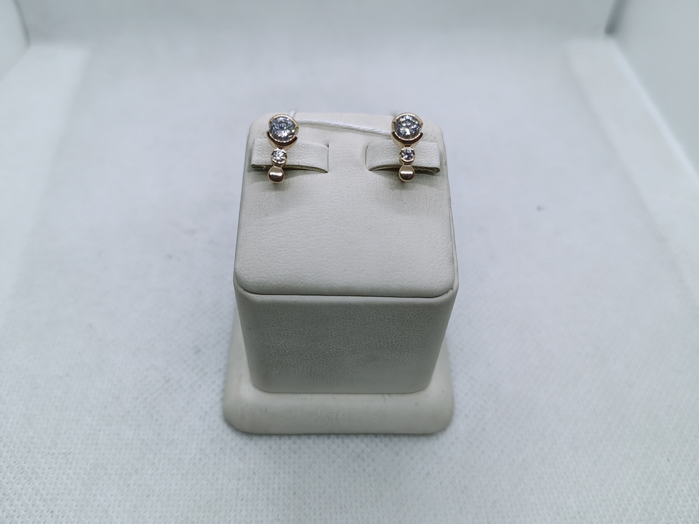 СЕРЬГИ С КАМНЯМИ (Au 585)