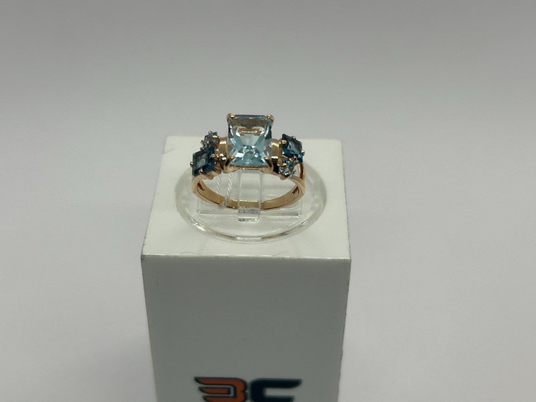 КОЛКМИ585 КОЛЬЦО С КАМНЯМИ (Au 585)