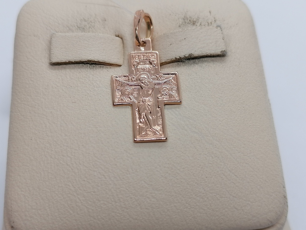 810-00101-10-00-00-00 ПОДВЕСКА КРЕСТ без камня (Au 585)