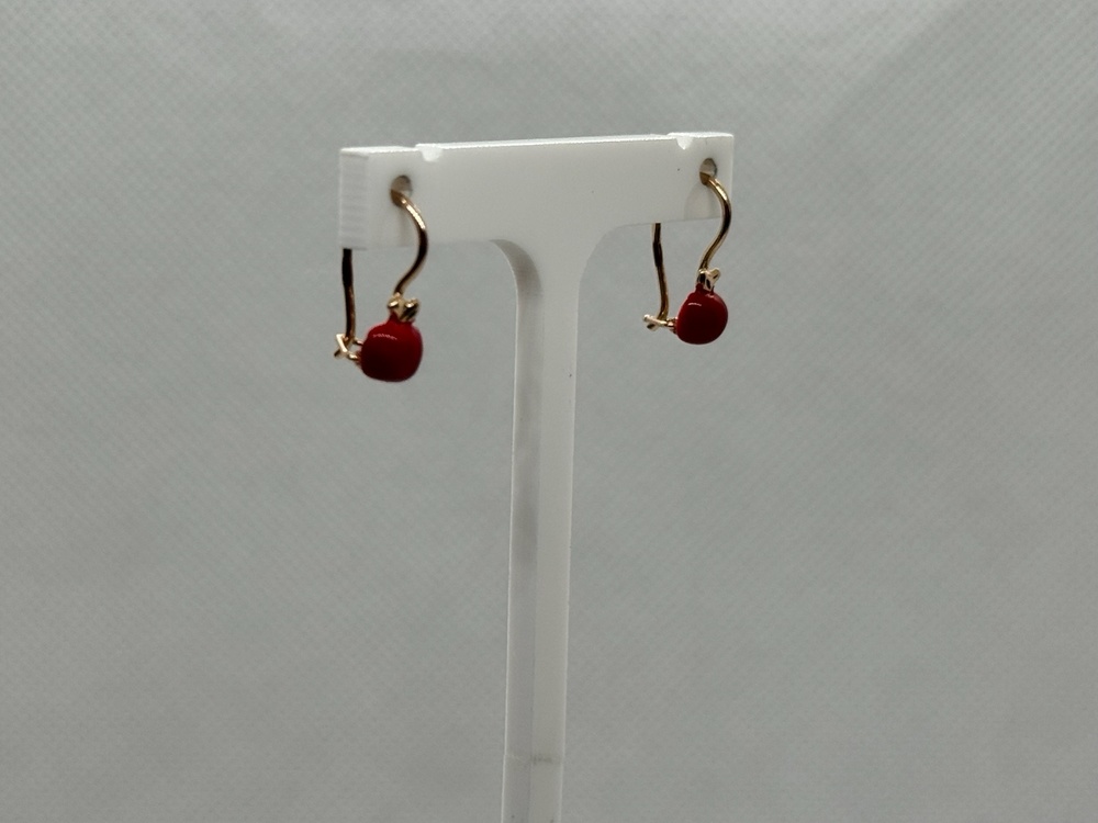 СЕРЬГИ С КАМНЕМ (Au 585)