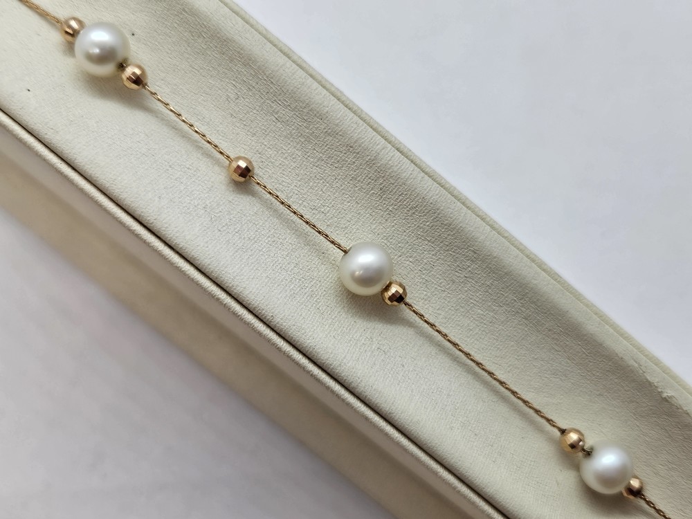 Б585 БРАСЛЕТ С КАМНЯМИ (Au 585)