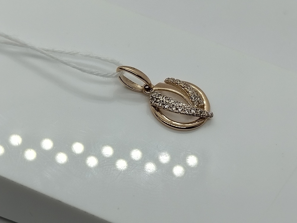 ПОДКМИ585 ПОДВЕСКА С КАМНЯМИ (Au 585)