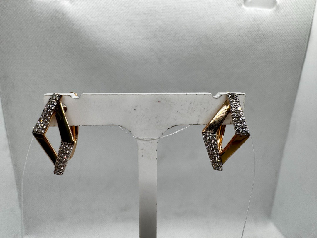 01-218212 СЕРЬГИ С КАМНЯМИ (Au 585)