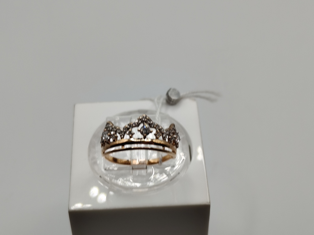 КОЛКМИ585 КОЛЬЦО С КАМНЯМИ (Au 585)