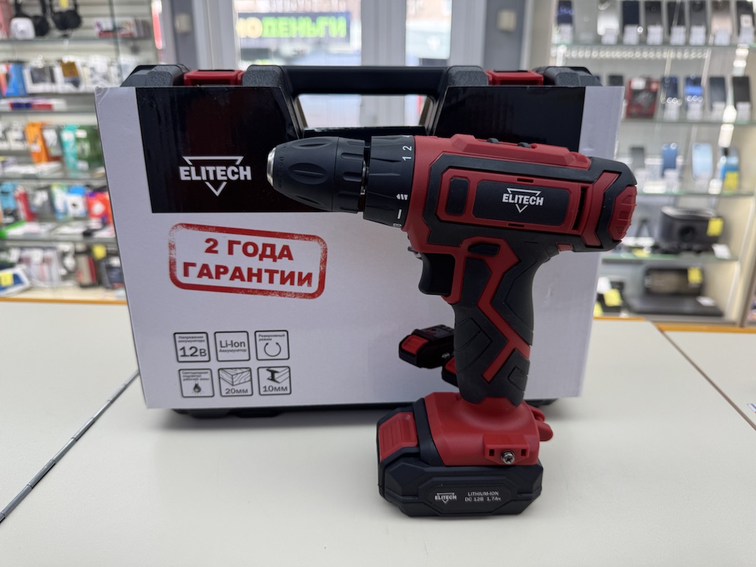 Шуруповерт Elitech ДА 122СЛ