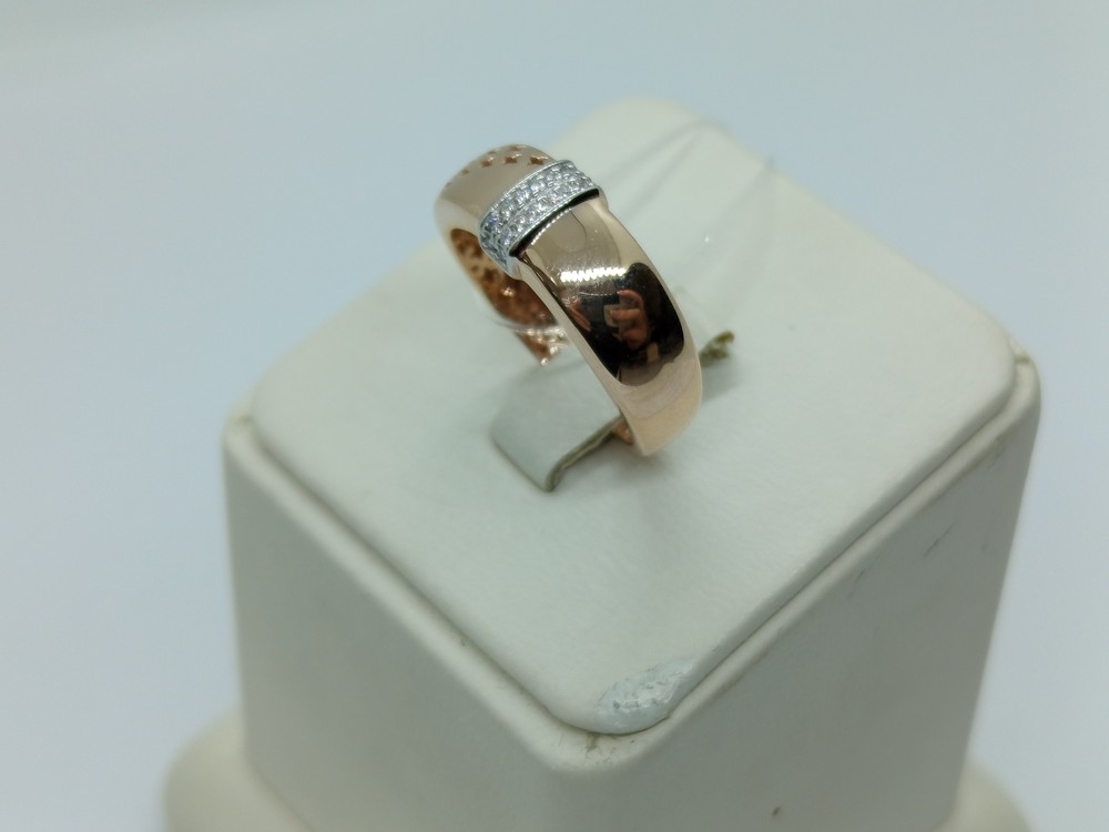 КОЛЬЦО С КАМНЯМИ (Au 585)