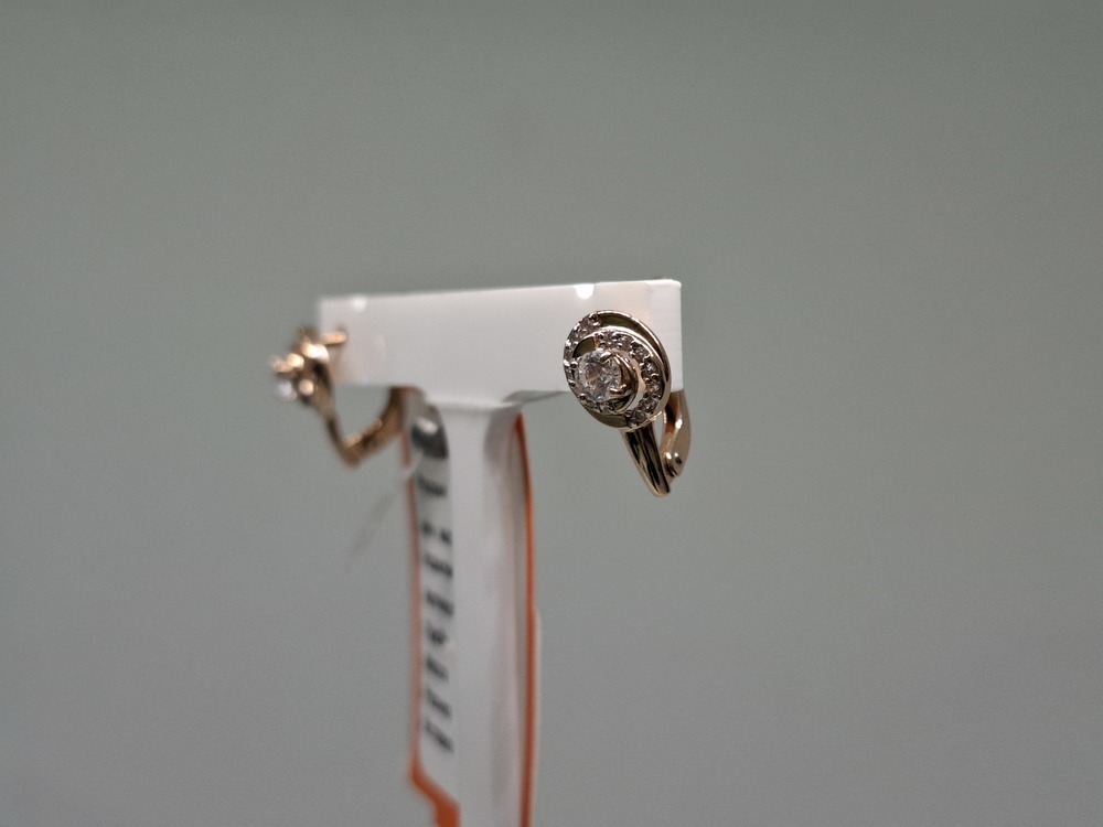 СКМИ585 СЕРЬГИ С КАМНЯМИ (Au 585)