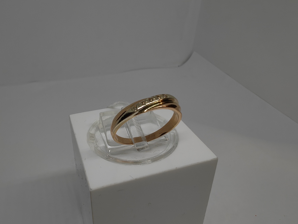 КОЛЬЦО С КАМНЯМИ (Au 585)