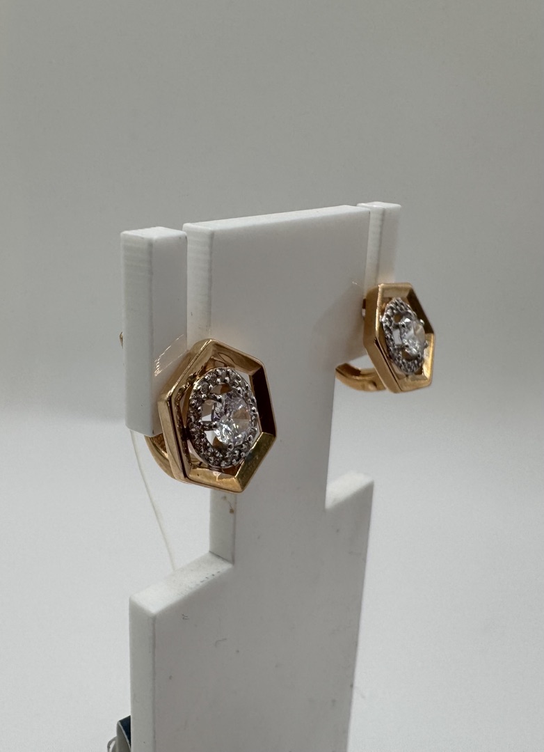 СЕРЬГИ С КАМНЯМИ (Au 585)