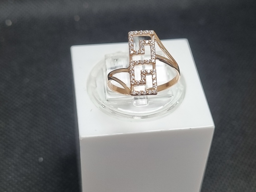 КОЛЬЦО С КАМНЯМИ (Au 585)