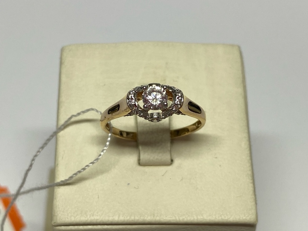 КОЛЬЦО С КАМНЯМИ (Au 585)