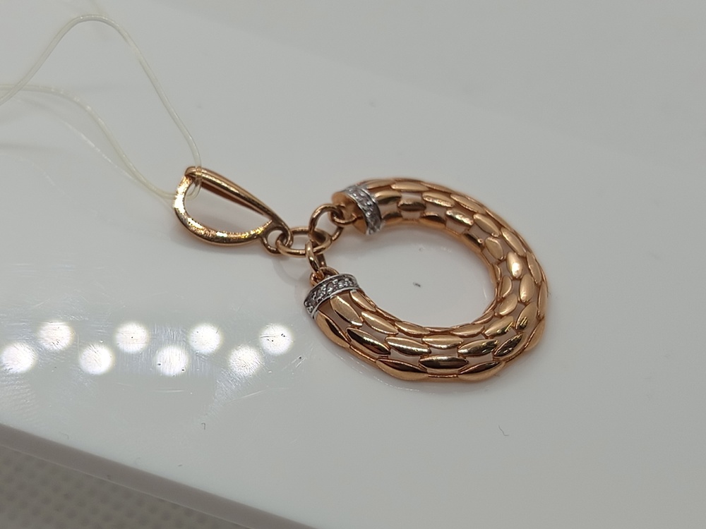 п4296 ПОДВЕСКА С КАМНЯМИ (Au 585)