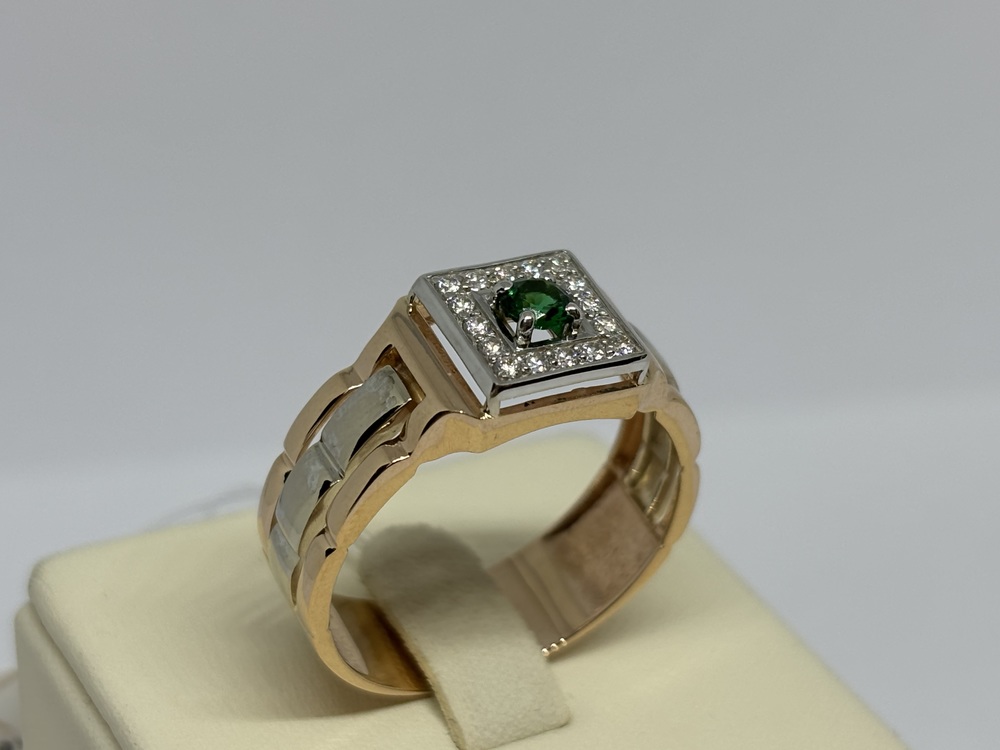 ПЕЧАТКА С КАМНЯМИ (Au 585)