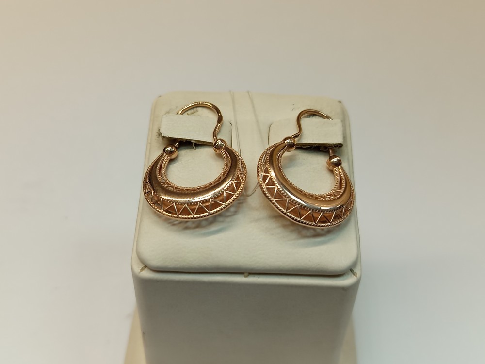 СЕРЬГИ БЕЗ КАМНЯ (Au 585)