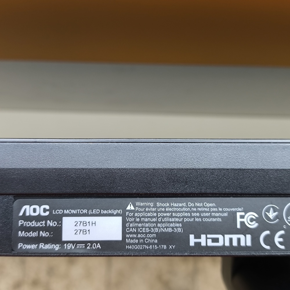 Монитор AOC 27B1H