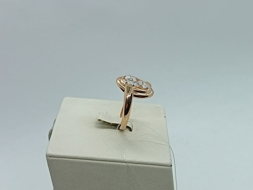 КОЛЬЦО С КАМНЯМИ (Au 585)