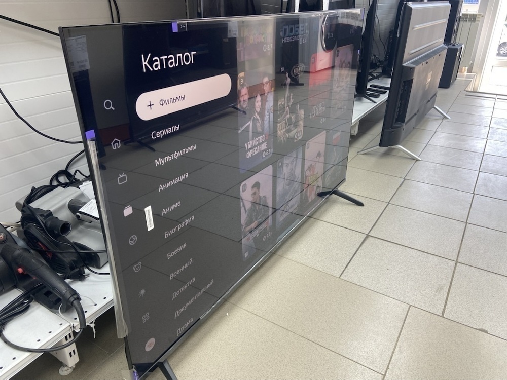 LED Телевизор Яндекс Станция Бейсик с Алисой, 55" 4K UHD