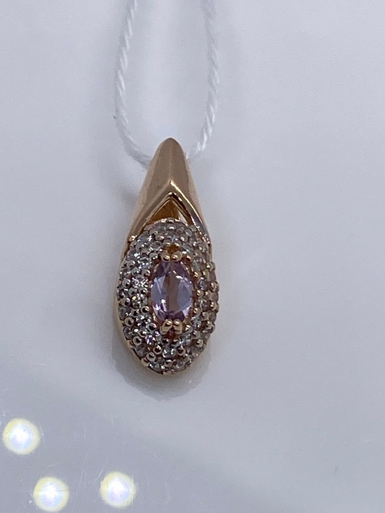 ПОДКМИ585 ПОДВЕСКА С КАМНЯМИ (Au 585)