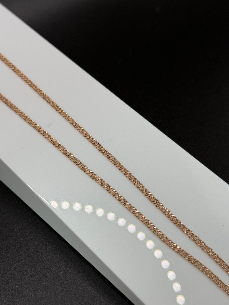 ЦЕПЬ ПУСТОТЕЛАЯ Ромб двойной (Au 585)