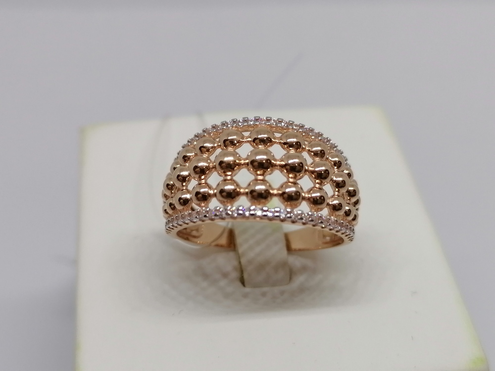 04-61-0271-00 КОЛЬЦО С КАМНЯМИ (Au 585)