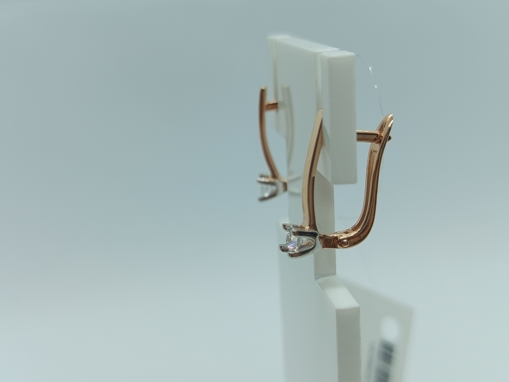 СЕРЬГИ С КАМНЕМ (Au 585)