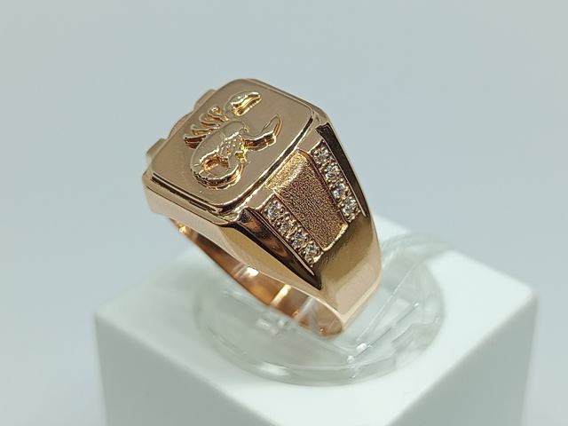 ПЕЧАТКА С КАМНЯМИ (Au 585)