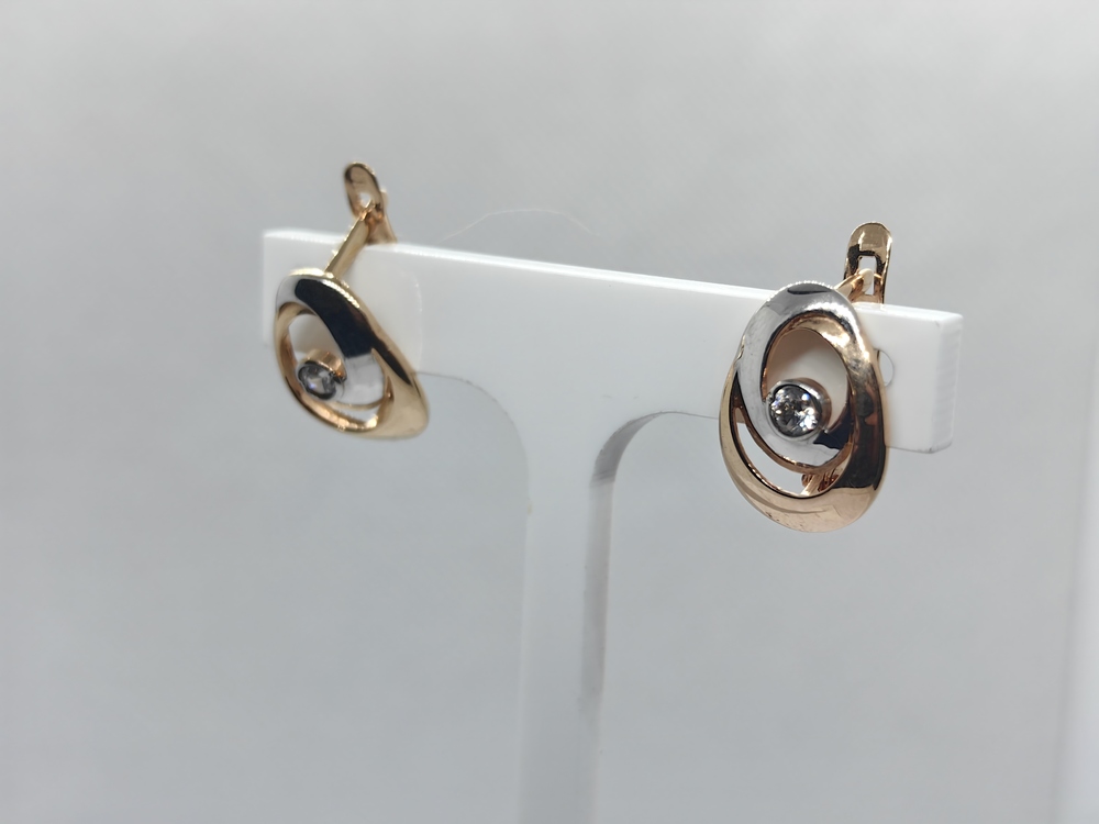 СЕРЬГИ С КАМНЕМ (Au 585)