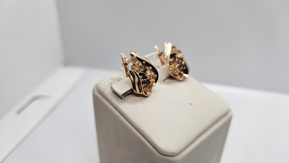 СЕРЬГИ С КАМНЯМИ (Au 585)