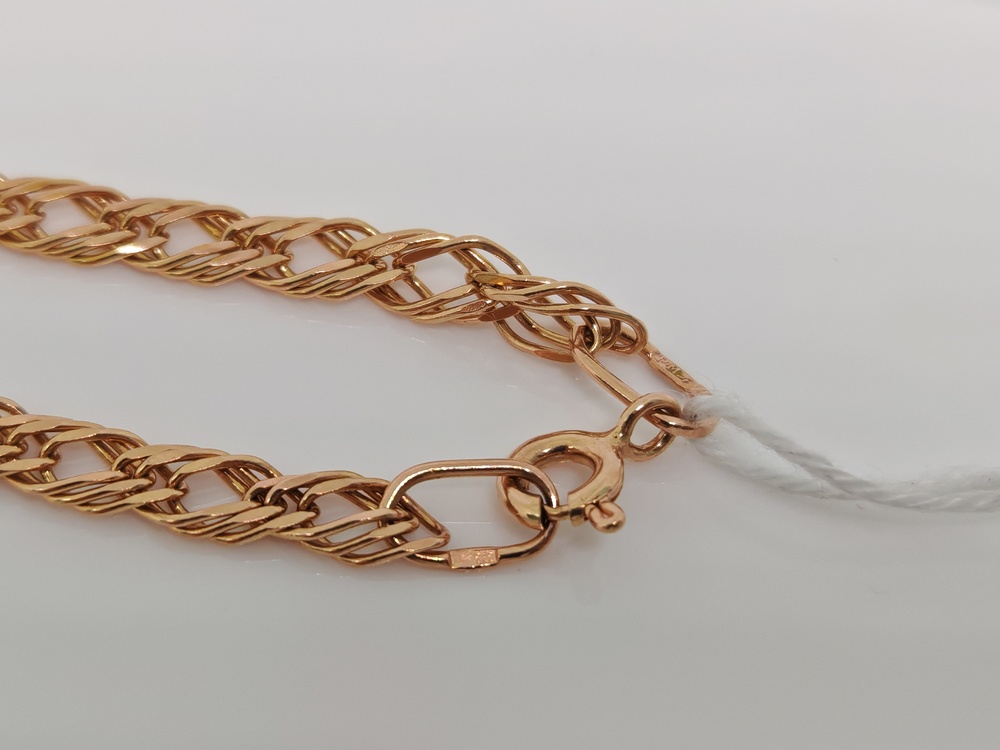 ЦЕПЬ ПОЛНОВЕСНАЯ Ромб тройной (Au 585)