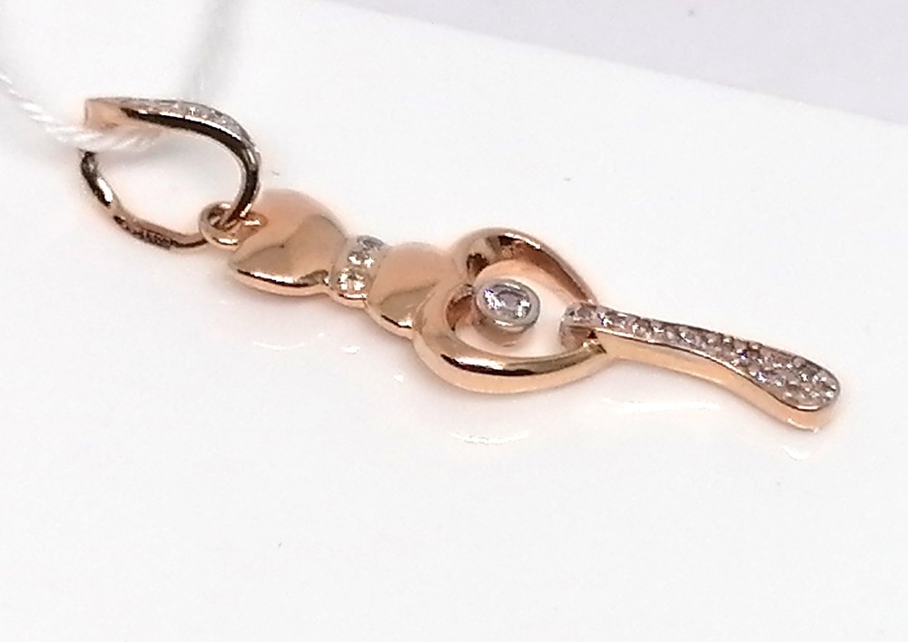 ПОДВЕСКА С КАМНЯМИ (Au 585)