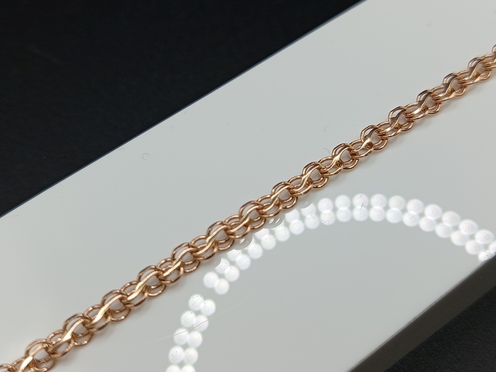 БРАСЛЕТ ПОЛНОВЕСНЫЙ Ручеек Au 585