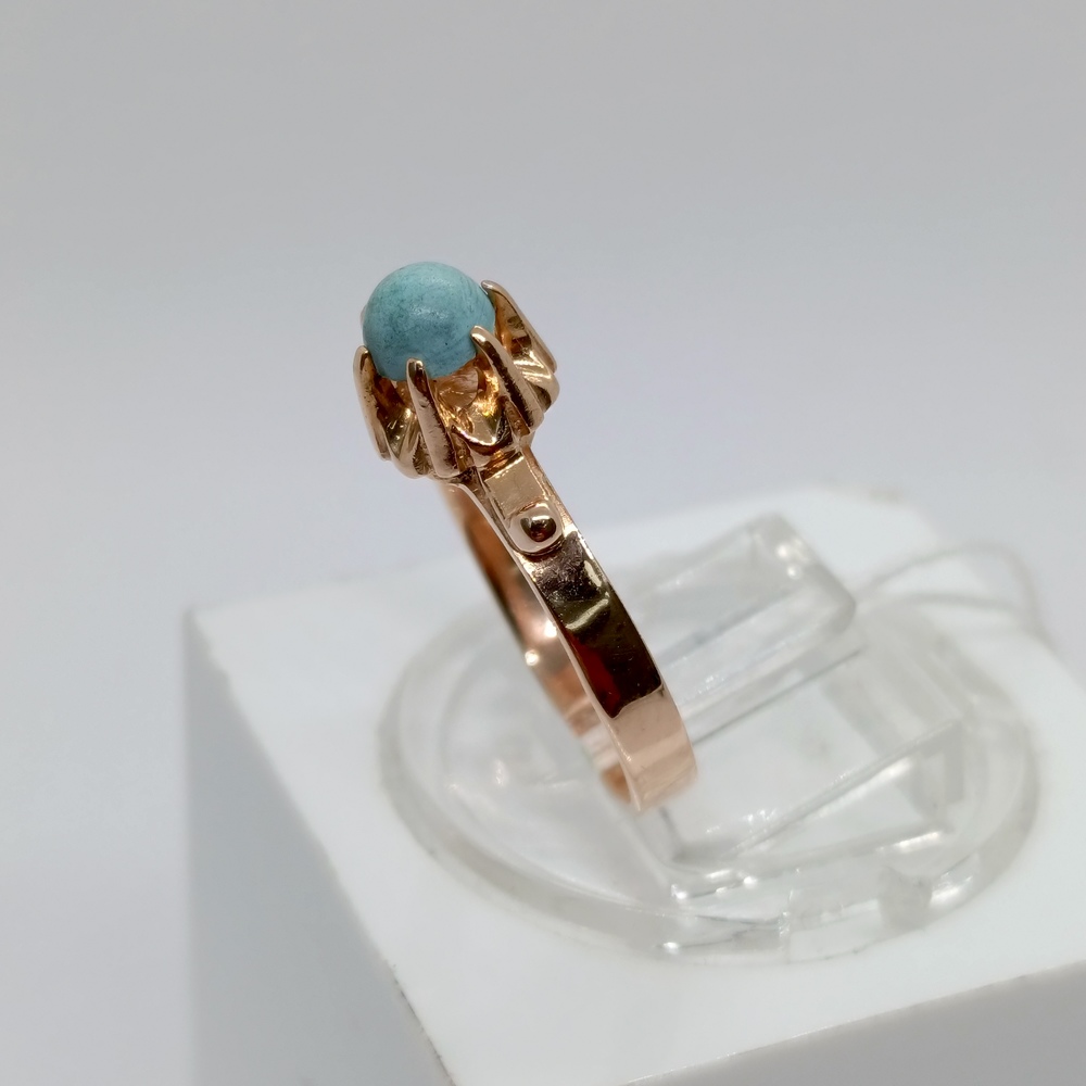 КОЛКМ583 КОЛЬЦО С КАМНЕМ (Au 583)