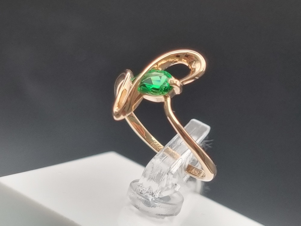 КОЛКМ585 КОЛЬЦО С КАМНЕМ (Au 585)