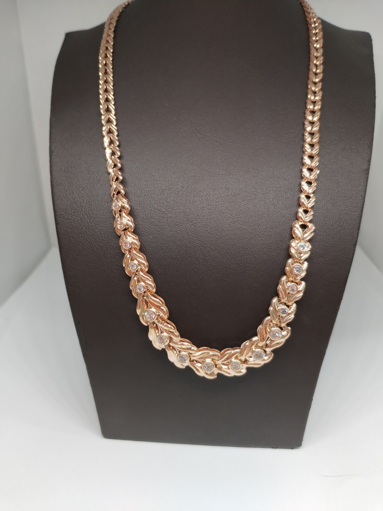 КОЛЬЕ С КАМНЯМИ Au 585